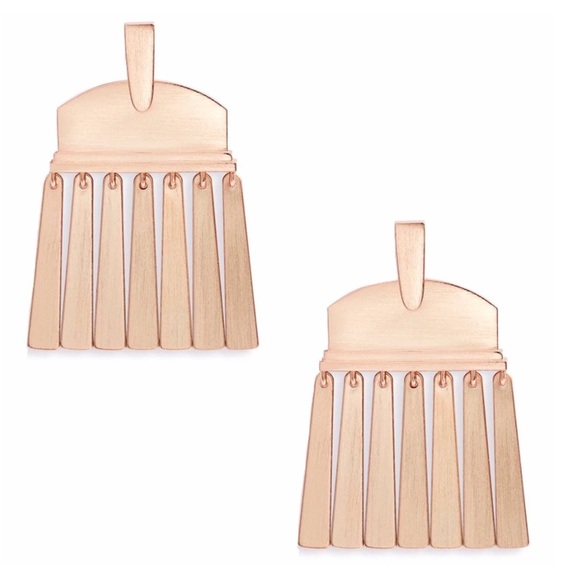 KENDRA SCOTT • Rose Gold Layne Fringe Earrings - Picture 1 of 3